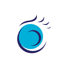 vision lens optical Eye Logo design vector symbol concept idea