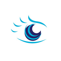 Naklejka premium vision lens optical Eye Logo design vector symbol concept idea