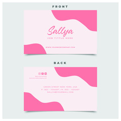 Modern Pink  Business Card