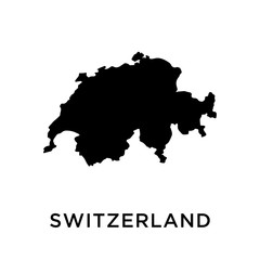 Switzerland map vector design template