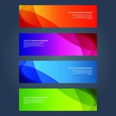 Fototapeta premium Vector Abstract design banner web template