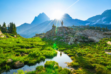 lake in the mountains