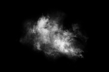 Textured Smoke,Abstract black,isolated on black background