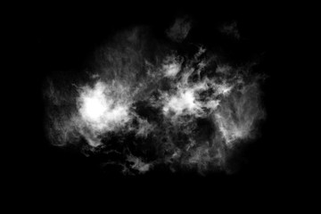 Textured Smoke,Abstract black,isolated on black background