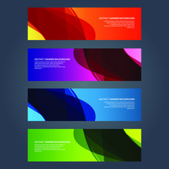 Fototapeta premium Vector Abstract design banner web template