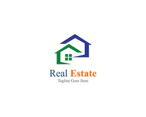 Real estate property logo template vector illustration