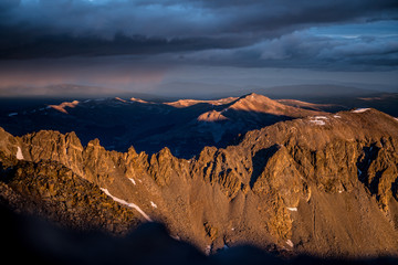 sunrise in mountains