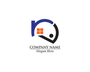 Real estate property logo for business corporate sign