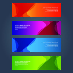 Naklejka premium Vector Abstract design banner web template