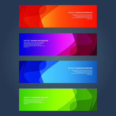 Fototapeta premium Vector Abstract design banner web template