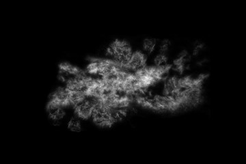 Fototapeta premium Textured Smoke,Abstract black,isolated on black background