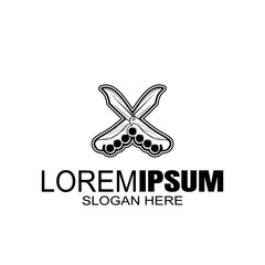 logo vintage style hand holding gun vector logo design template.