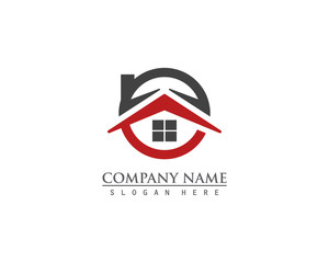 Real estate property logo concept for business corporate sign