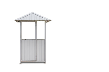 guardhouse isolated on white background,clipping path