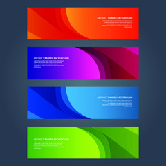 Fototapeta premium Vector Abstract design banner web template