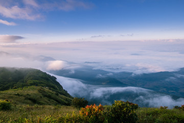 Nature landscape at the location Kio Mae Pan nature trail , Doi Inthanon national park Chom Thong District, Chiang Mai Province North of Thailand