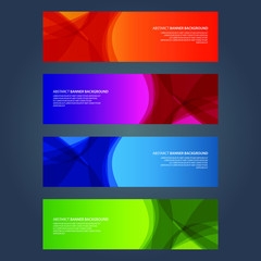 Fototapeta premium Vector Abstract design banner web template
