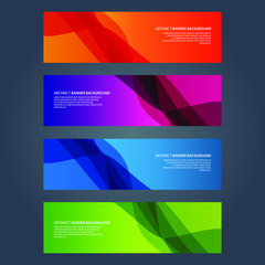 Naklejka premium Vector Abstract design banner web template