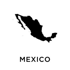Mexico map vector design template