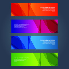 Naklejka premium Vector Abstract design banner web template