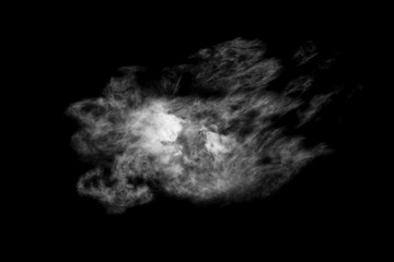 Textured Smoke,Abstract black,isolated on black background