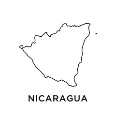 Nicaragua map vector design template