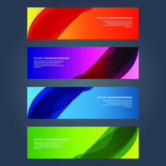 Fototapeta premium Vector Abstract design banner web template