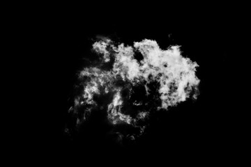 Textured Smoke,Abstract black,isolated on black background