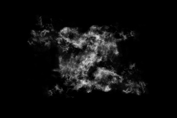 Textured Smoke,Abstract black,isolated on black background