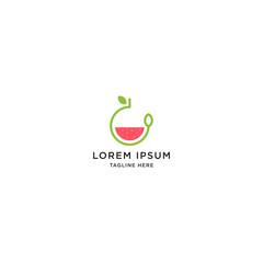 Fresh Fruit Guava Logo Icon Design Template Vector Illustration