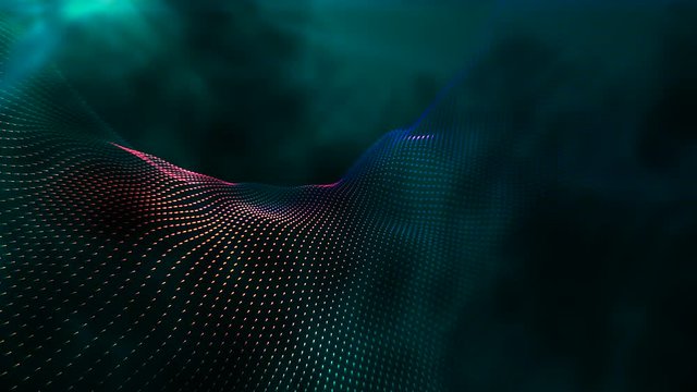 Particle Background with Fog