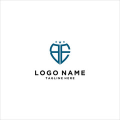 logo design for companies, Inspiration from the initial letters of the BE  logo icon. - Vector