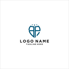 logo design for companies, Inspiration from the initial letters of the BP logo icon. - Vector