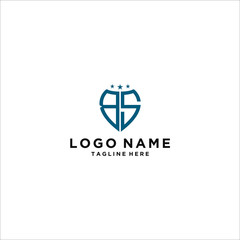 logo design for companies, Inspiration from the initial letters of the BS logo icon. - Vector