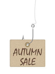 Autumn sale tag