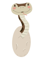 Animal Hatch Egg Snake Illustration