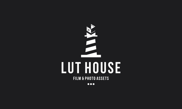 lighthouse and photo logo design