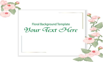 Vintage Floral Background Template