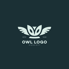 Obraz premium Barn owl logo