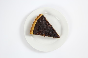 Chocolate, Pear and Pecan Tart