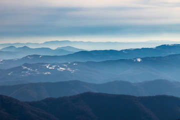On the Matajur in a winter day