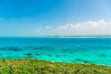 宮古島の海　Beautiful beach in Miyakojima Island, Okinawa.