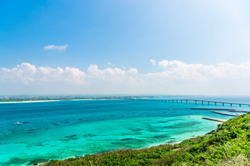 宮古島の海　Beautiful beach in Miyakojima Island, Okinawa.