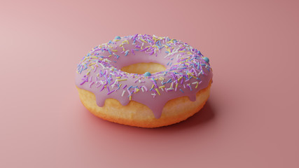Donut Dessert object Beauty shot