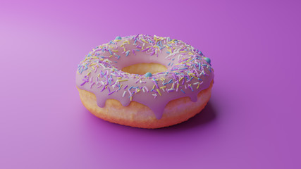 Donut Dessert object Beauty shot