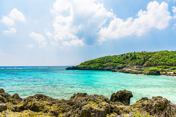 Obraz premium 宮古島の海 Beautiful beach in Miyakojima Island, Okinawa.