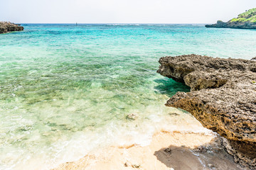 宮古島の海　Beautiful beach in Miyakojima Island, Okinawa.