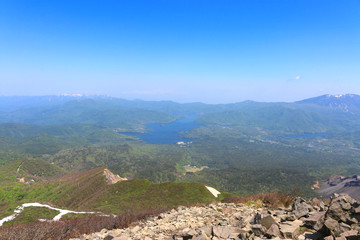 磐梯山からの眺め（福島県・猪苗代町・北塩原村）