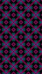 Ornate geometric pattern and abstract multicolored background