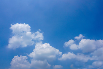 Blue sky with white clouds background